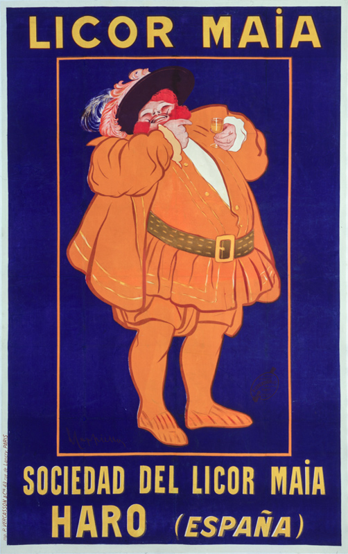 Lithographie publicitaire : Licor Maia