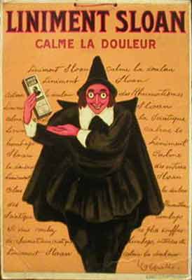 Lithographie publicitaire : Liniment Sloan