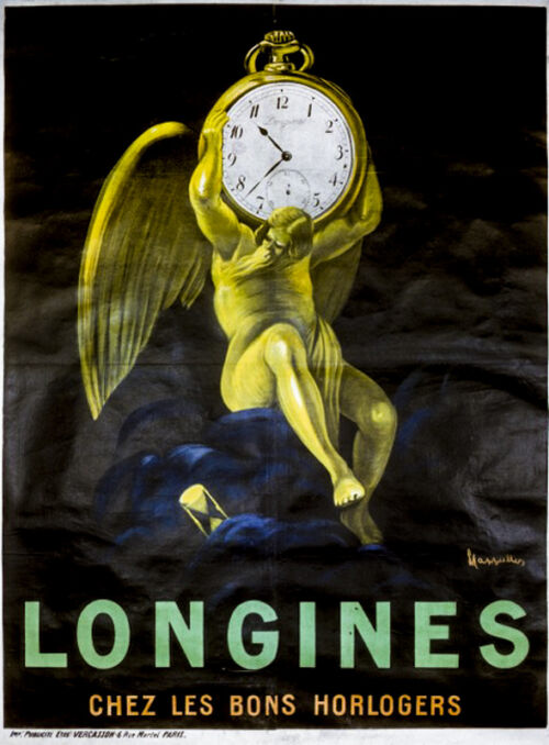 Lithographie publicitaire : Longines