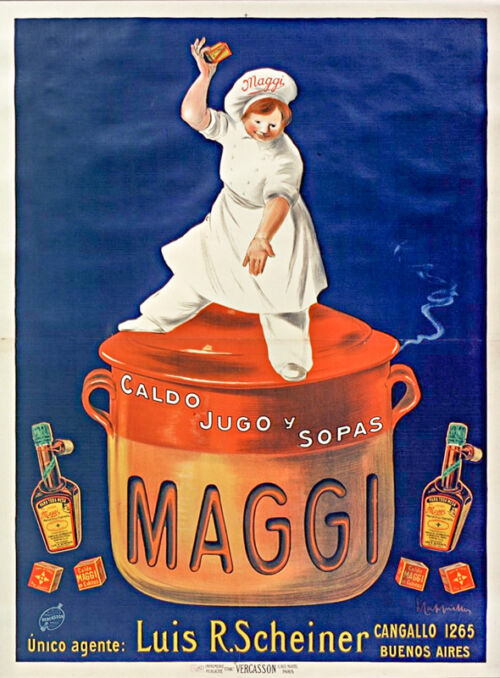Lithographie publicitaire : Maggi