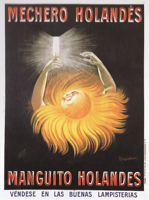 Lithographie publicitaire : Mechero Holandés