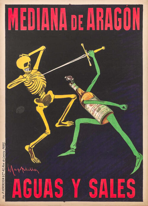 Lithographie publicitaire : Mediana de Aragon