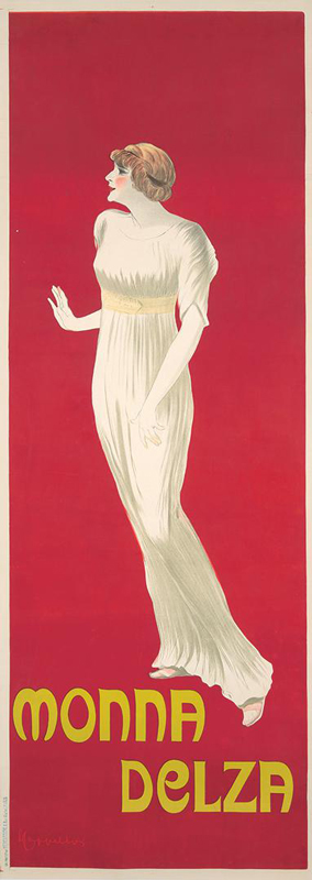 Lithographie publicitaire : Monna Delza