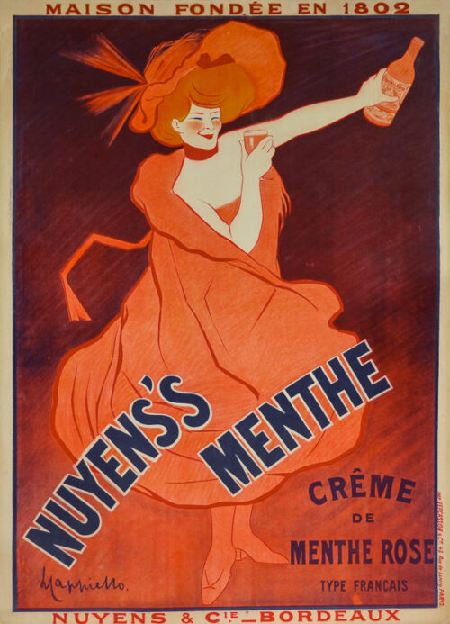 Lithographie publicitaire : Nuyens's Menthe