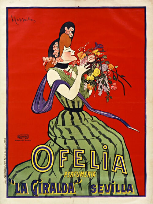 Lithographie publicitaire : Ofelia Perfumeria