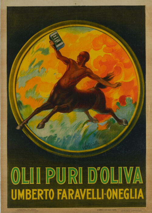 Lithographie publicitaire : Olii Puri d'Oliva