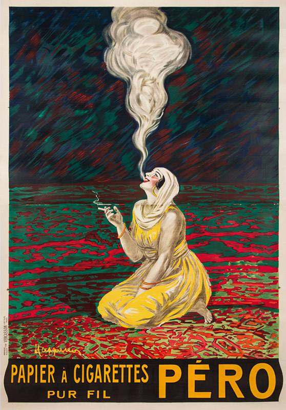 1920 - Une orientale agenouillée sur un riche tapis