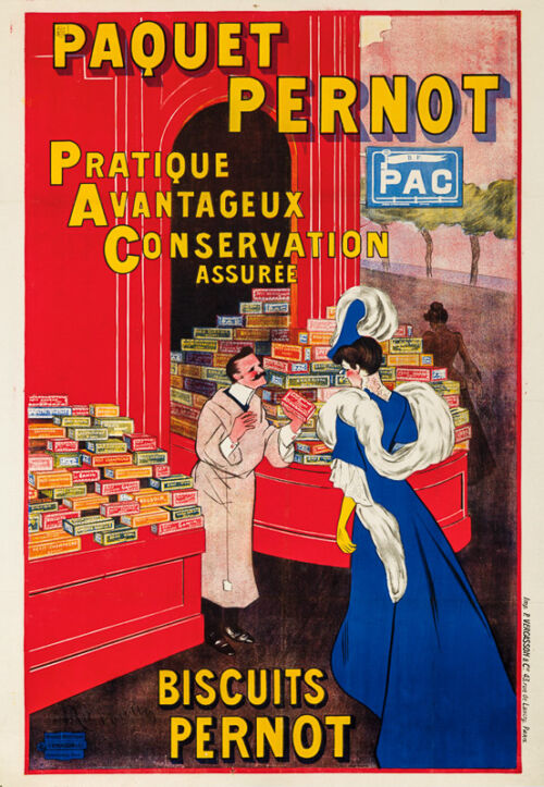 Lithographie publicitaire : Paquet Pernot