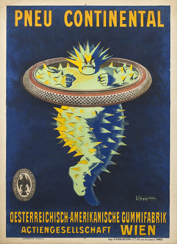 Lithographie publicitaire : Pneu Continental