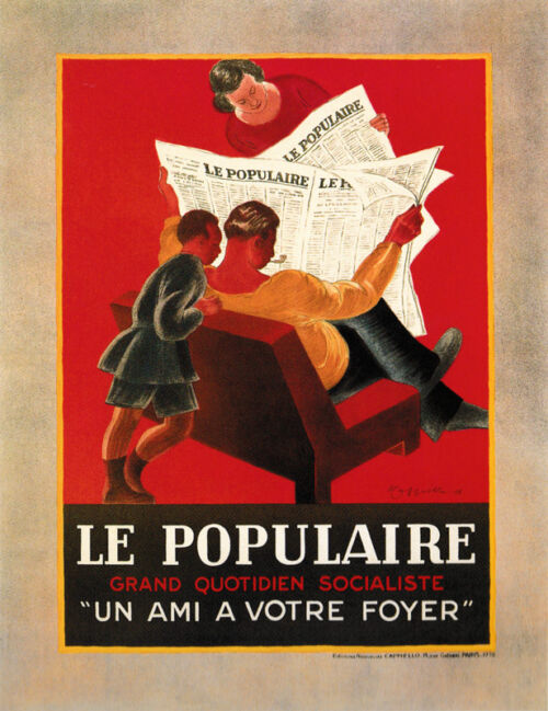 Lithographie publicitaire : Populaire (Le)