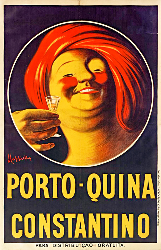 Lithographie publicitaire : Porto-Quina Constantino