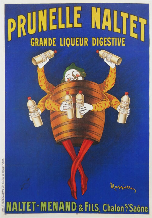 Lithographie publicitaire : Prunelle Naltet