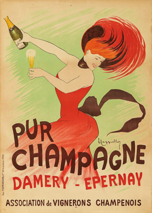 Lithographie publicitaire : Pur Champagne
