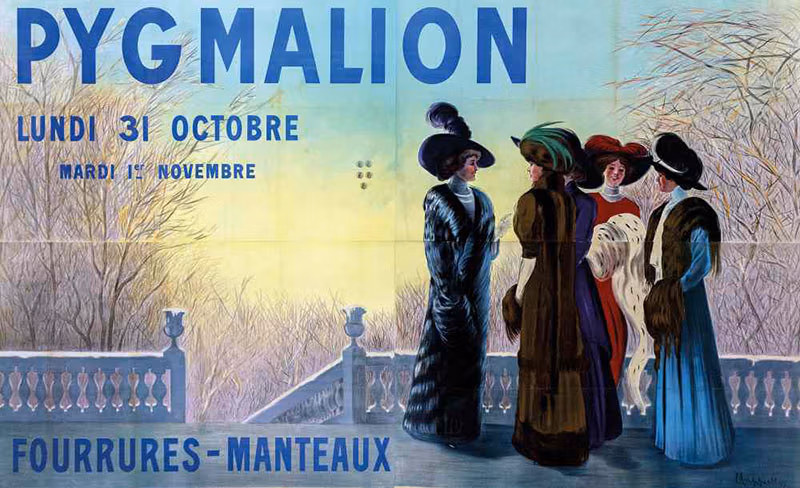 1910 - Four elegant women on a terrace