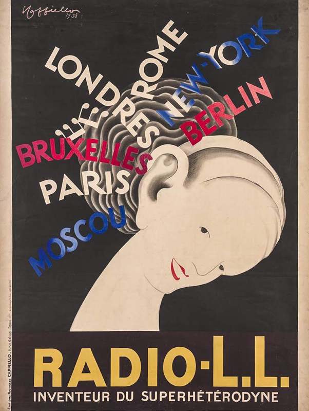 Lithographie publicitaire : Radio-L.L.