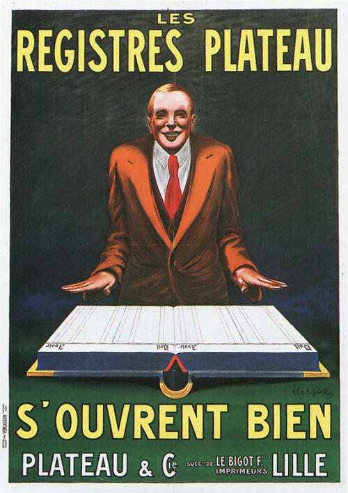Lithographie publicitaire : Registres Plateau (Les)