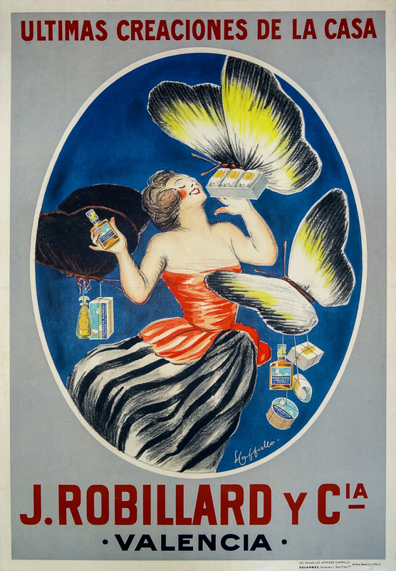 1925 - A young woman marvels at so many scents.