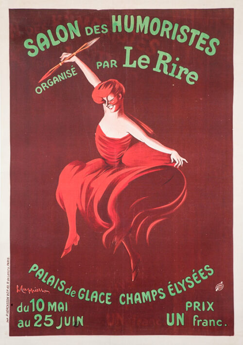 Lithographie publicitaire : Salon des Humoristes (1908)