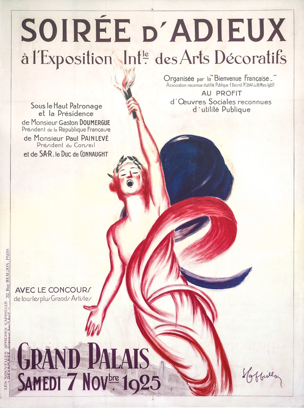 Lithographie publicitaire : Soirée d'Adieux