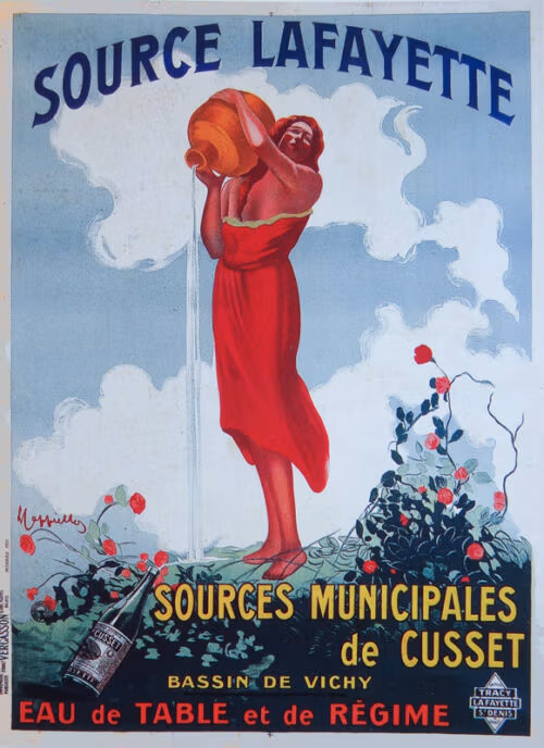 Lithographie publicitaire : Source Lafayette