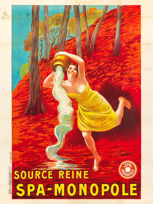 Lithographie publicitaire : Spa-Monopole