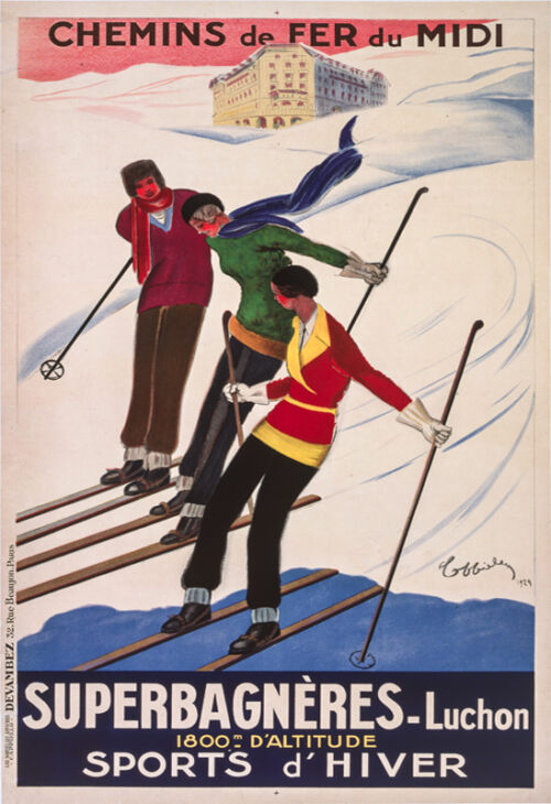 1929 - Trois skieurs