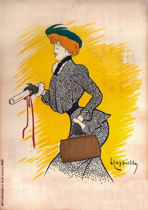 1902 - Arrivée de Réjane avec le manuscrit de la pièce à la main.