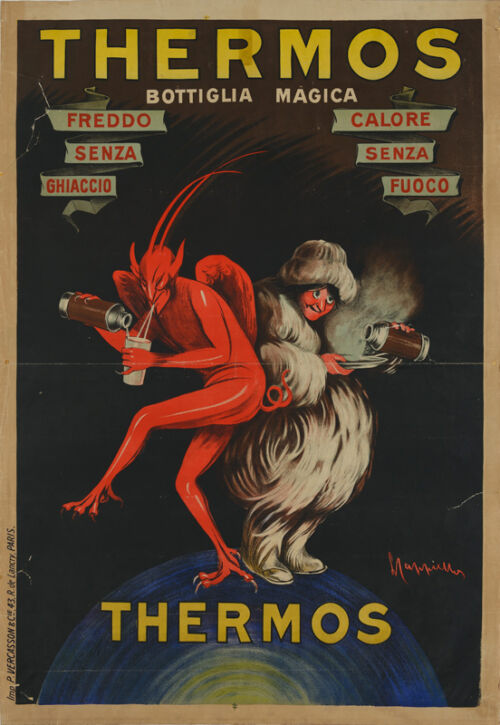 Lithographie publicitaire : Thermos
