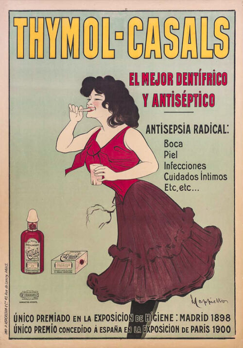 Lithographie publicitaire : Thymol-Casals