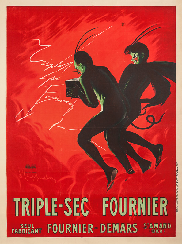 Lithographie publicitaire : Triple-Sec Fournier