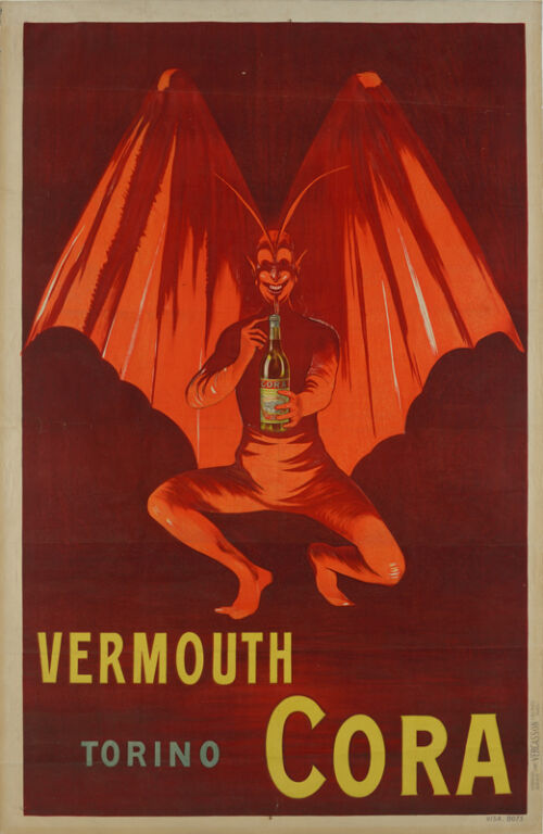 Lithographie publicitaire : Vermouth Cora