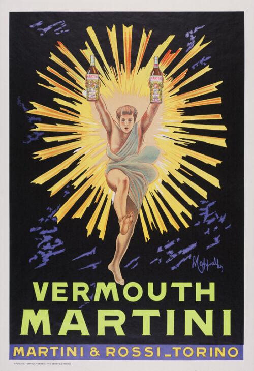 Lithographie publicitaire : Vermouth Martini
