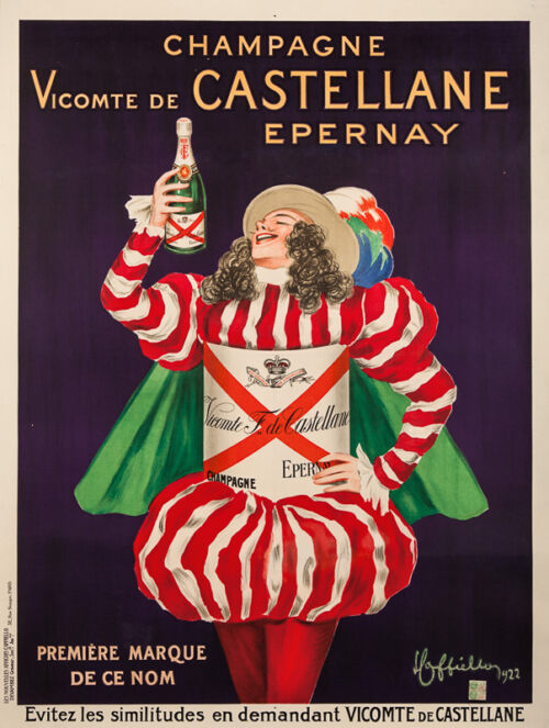 Lithographie publicitaire : Vicomte de Castellane
