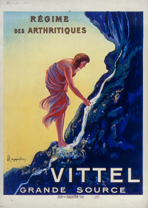Lithographie publicitaire : Vittel / Grande Source