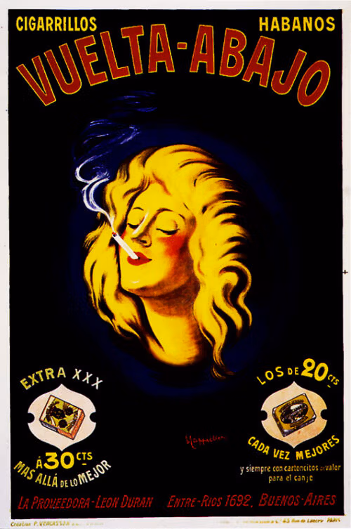 Lithographie publicitaire : Vuelta-Abajo