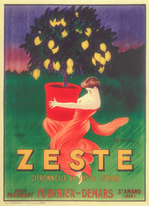 Lithographie publicitaire : Zeste