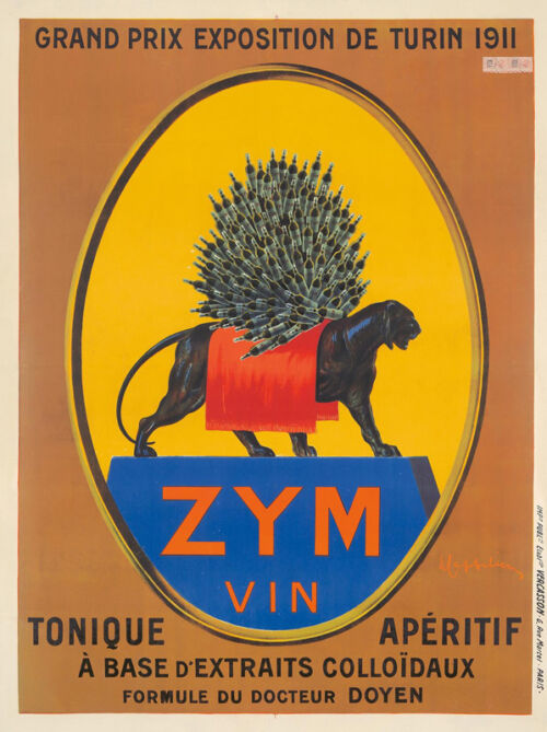 1912 - Présentée dans un médaillon ovale