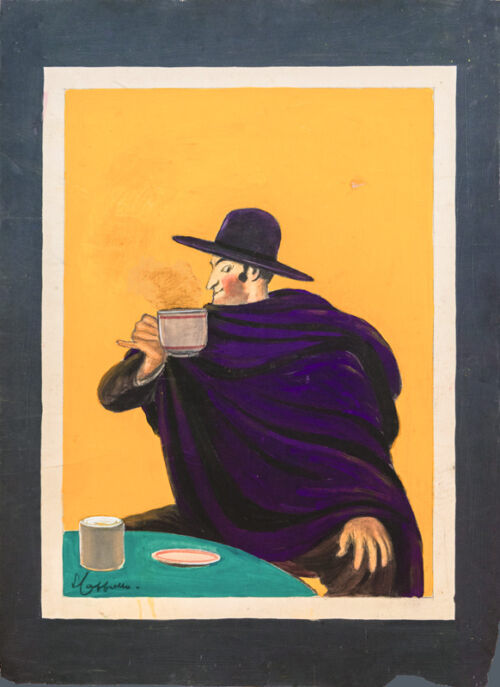 Maquette publicitaire : Amateur de café (L')