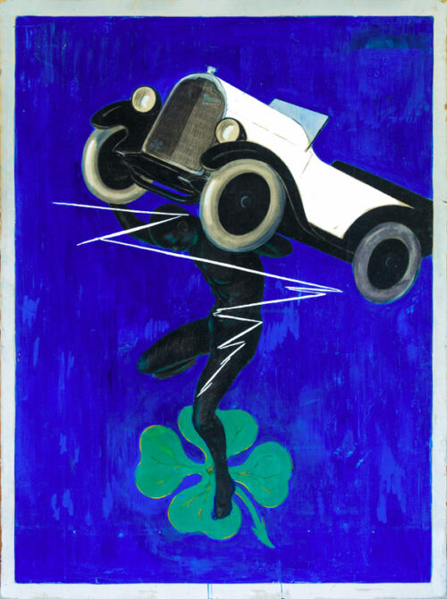 Maquette publicitaire : Automobile Brasier