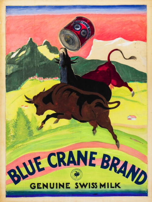 Maquette publicitaire : Blue Crane Brand