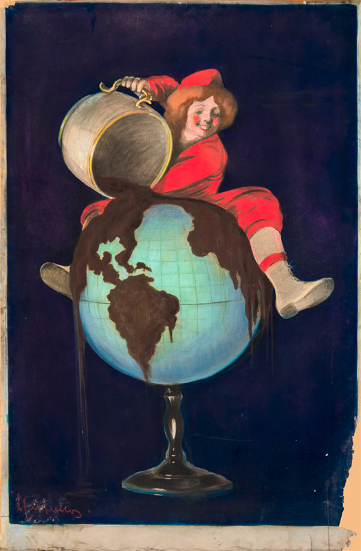 Advertising maquette: Cacao Poulain