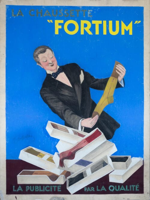 Maquette publicitaire : Chaussettes "Fortium"