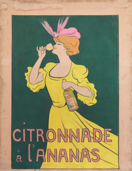 Maquette publicitaire : Citronnade à l'ananas