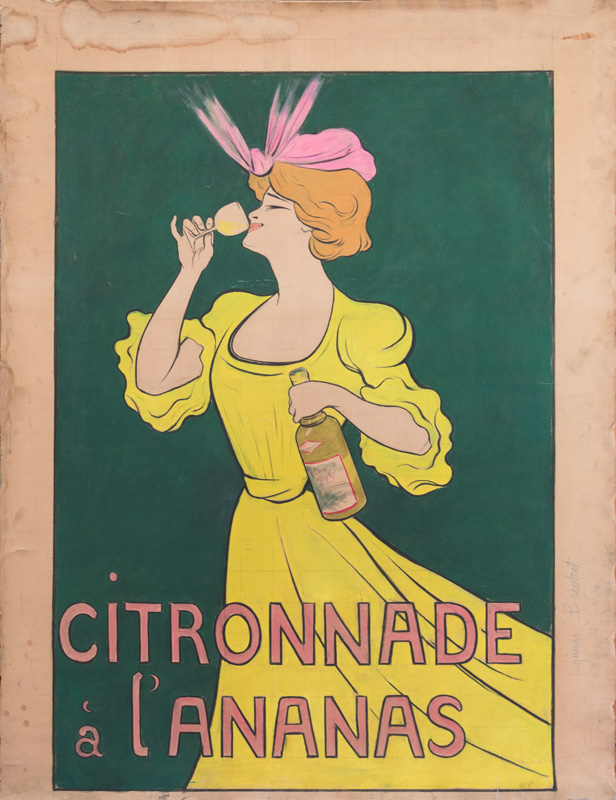 Maquette publicitaire : Citronnade à l'ananas