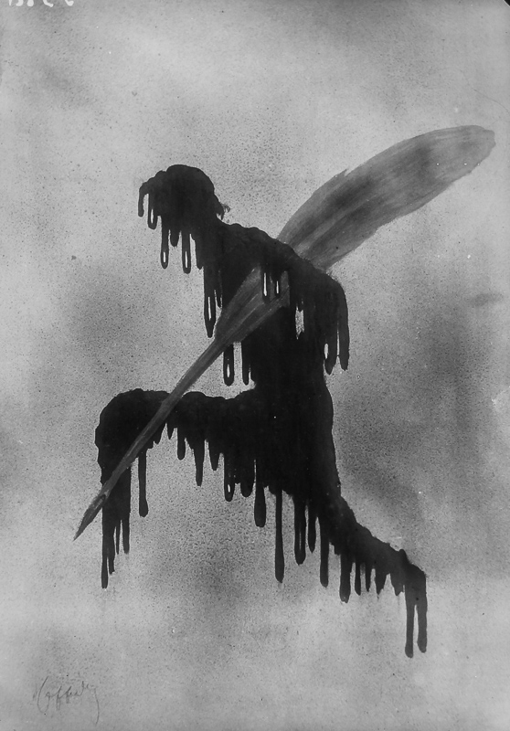 1923 - Un homme dégoulinant d'encre noire