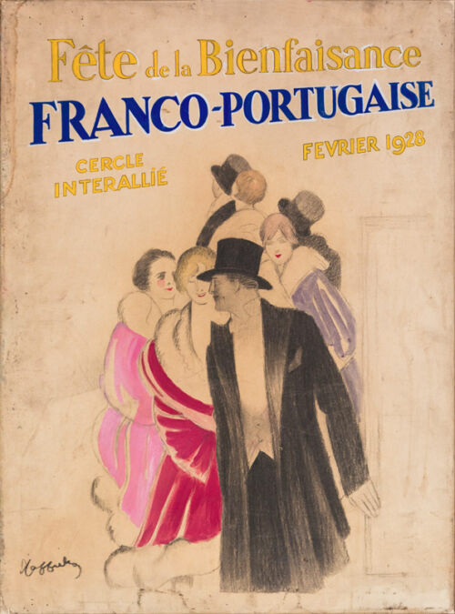 Maquette publicitaire : Fête de la Bienfaisance / Franco-Portugaise