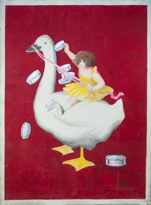Advertising maquette: Foie gras Marie