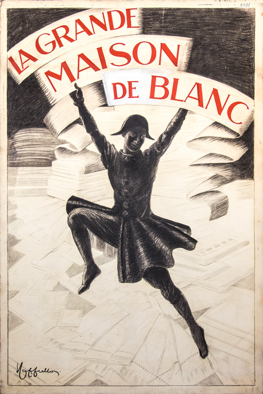 Advertising maquette: Grande Maison de Blanc