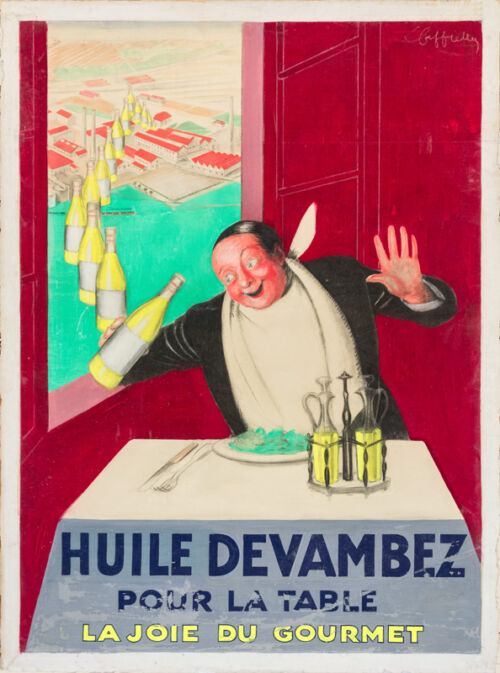 Maquette publicitaire : Huile Devambez