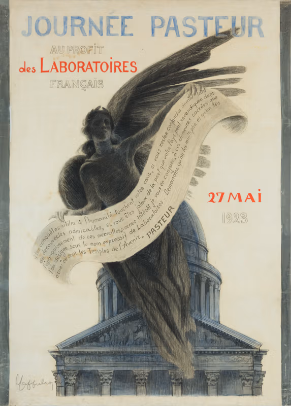 Advertising maquette: Pasteur Day
